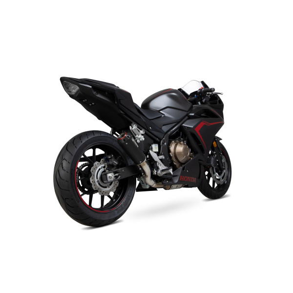 Scorpion Exhaust Honda CBR500 R 2019 - 2023 Red Power Slip-on Black Ceramic Coated Sleeve